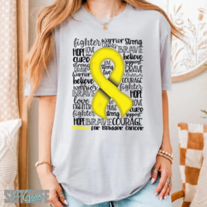 Support, Strength and Awareness of Bladder Cancer T-Shirt (Adult)