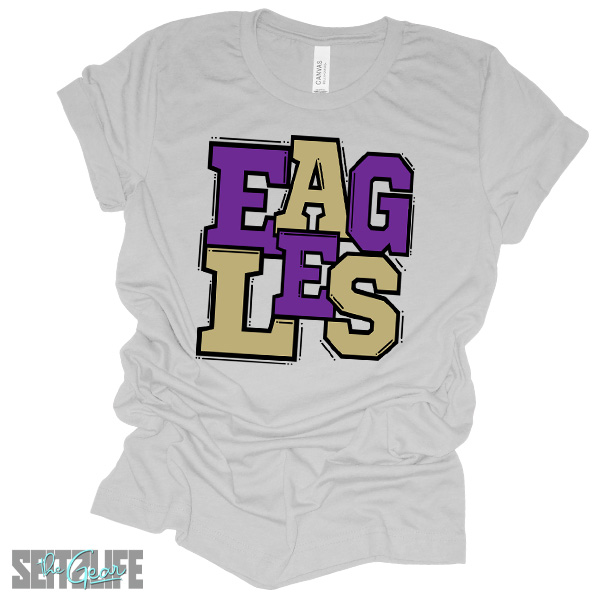 Block Letter Eagles T-Shirt (Adult) - Image 3