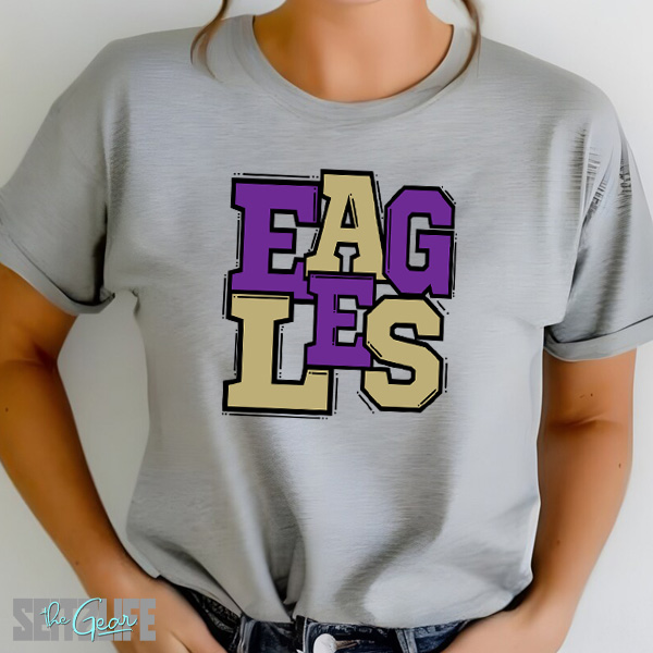 Block Letter Eagles T-Shirt (Adult)
