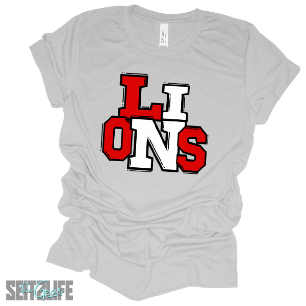 Block Letter Lions T-Shirt (Adult) - Image 3