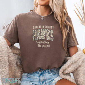 Gallatin County Hawks Supporting the Troops T-Shirt (Adult)