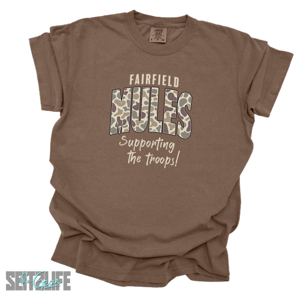 Fairfield Mules Supporting the Troops T-Shirt (Adult) - Image 3