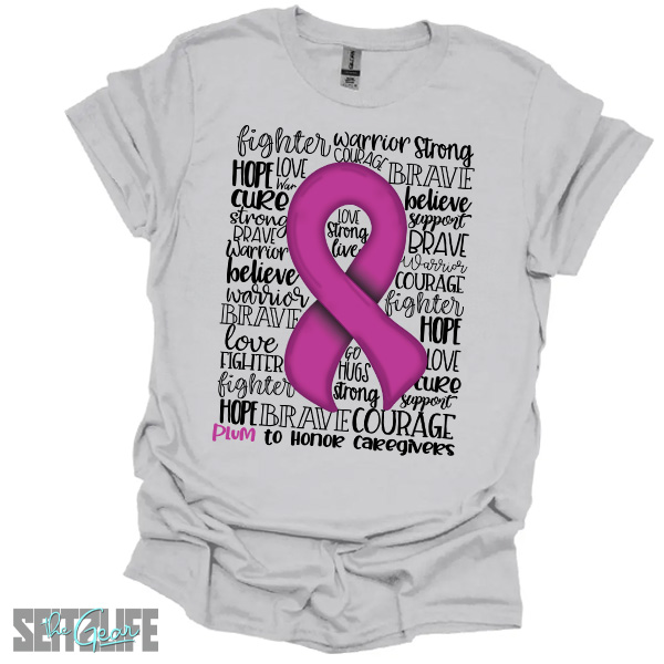 Support, Strength and Awareness to Honor Caregivers T-Shirt (Adult) - Image 3