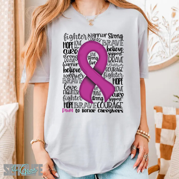 Support, Strength and Awareness to Honor Caregivers T-Shirt (Adult)