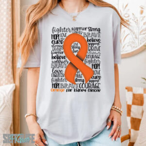 Support, Strength and Awareness of Kidney Cancer T-Shirt (Adult)