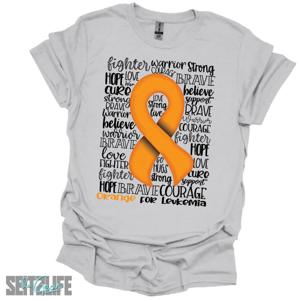 Support, Strength and Awareness of Leukemia T-Shirt (Adult) - Image 3