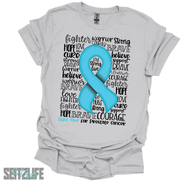 Support, Strength and Awareness of Prostate Cancer T-Shirt (Adult) - Image 3