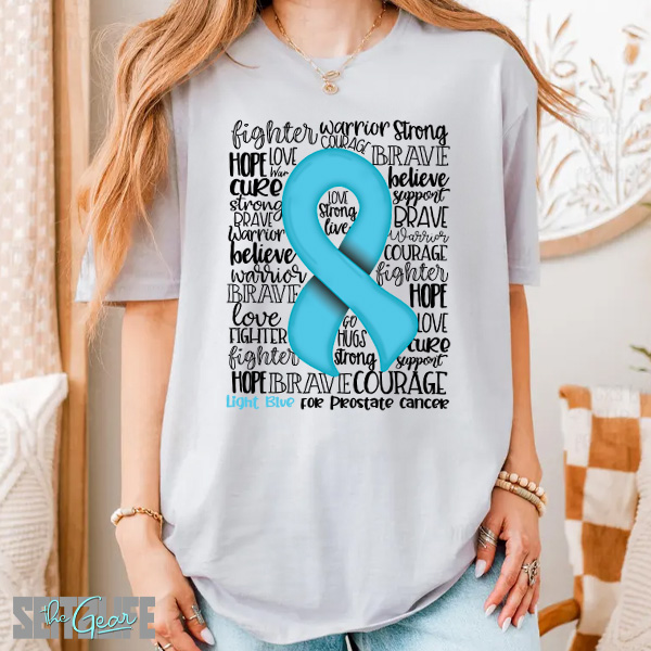 Support, Strength and Awareness of Prostate Cancer T-Shirt (Adult)